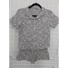 Дитяча піжама з мусліна шорти із сорочкою Сірий, Мікі Маус, 110-116