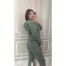 Костюм спортивний жіночий трьохнитка петля Олива, S Костюм спортивний жіночий трьохнитка петля Олива, S
