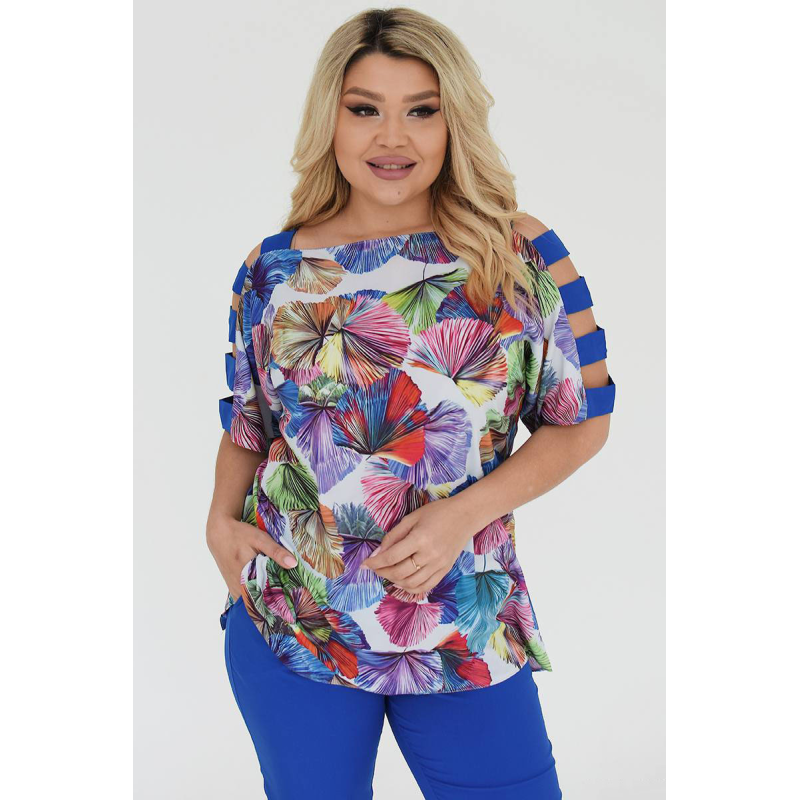 Костюм жіночий блузка і штани з тканини софт