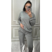 Костюм спортивний жіночий трьохнитка петля Сірий, XS Костюм спортивний жіночий трьохнитка петля Сірий, XS