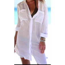 Біла сорочка пляжна 42/48