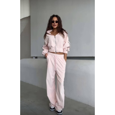 Велюровий спортивний жіночий костюм Зефірний, 42/46