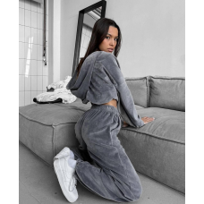 Жіночий костюм двійка плюш велюр