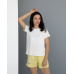 Базова футболка жіноча однотонна Молочна, XXL