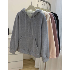 Жіноча кофта на хутрі Сірий, 42/46