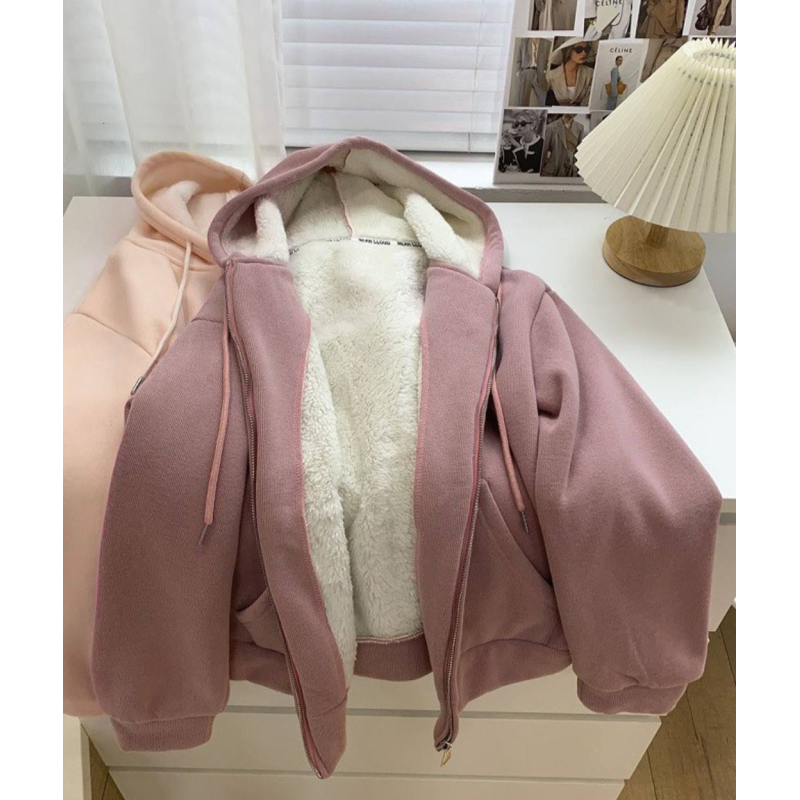 Жіноча кофта на хутрі Рожевий, 42/46