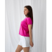 Базова футболка жіноча однотонна Малина, M
