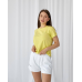 Базова футболка жіноча однотонна Лимонний, S