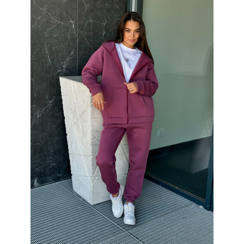 Жіночий спортивний костюм на флісі, Фреза, 42/44 Жіночий спортивний костюм на флісі, Фреза, 42/44