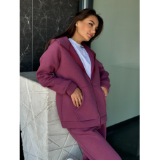 Теплий спортивний костюм жіночий на блискавці, Фреза, 50/52