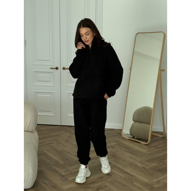 Жіночий зимовий спортивний костюм Чорний, M-L