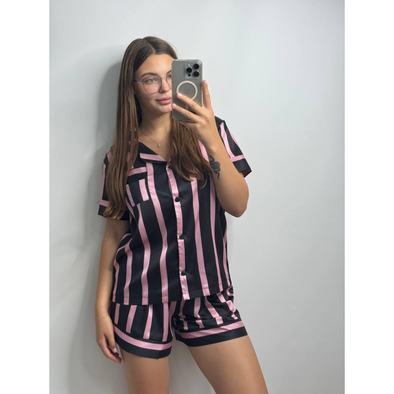 Жіноча сатінова піжама