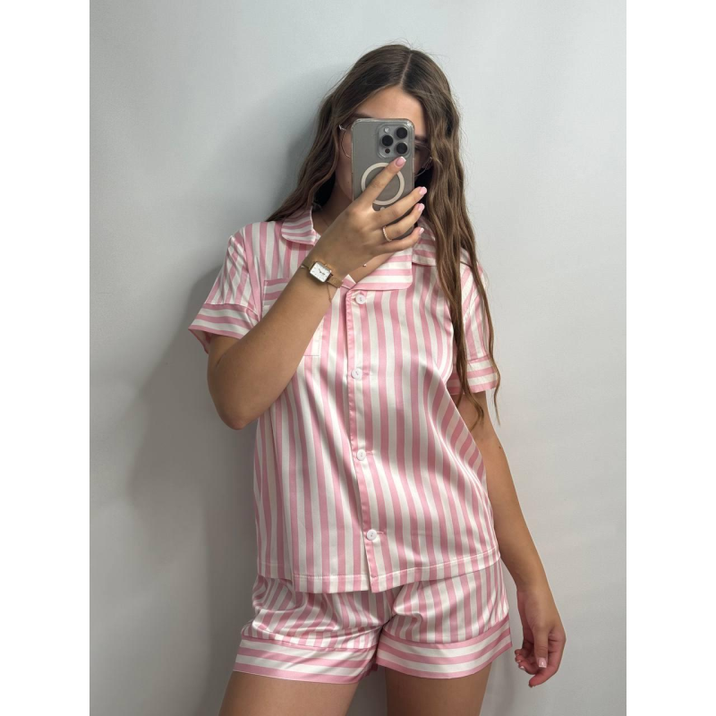 Жіноча сатінова піжама