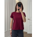 Базова футболка жіноча однотонна Марсал, S