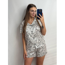 Жіноча сатінова піжама