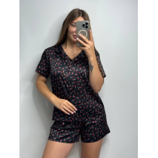 Жіноча сатінова піжама