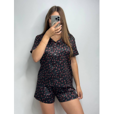 Жіноча сатінова піжама