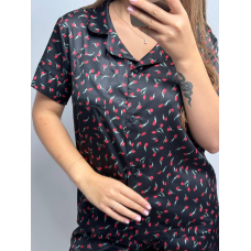 Жіноча сатінова піжама