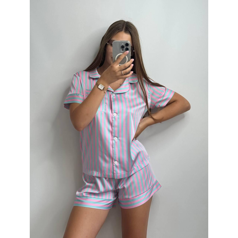 Жіноча сатінова піжама