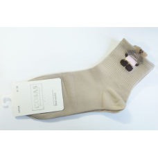 Шкарпетки жіночі демісезонні , 35-38, Темний беж