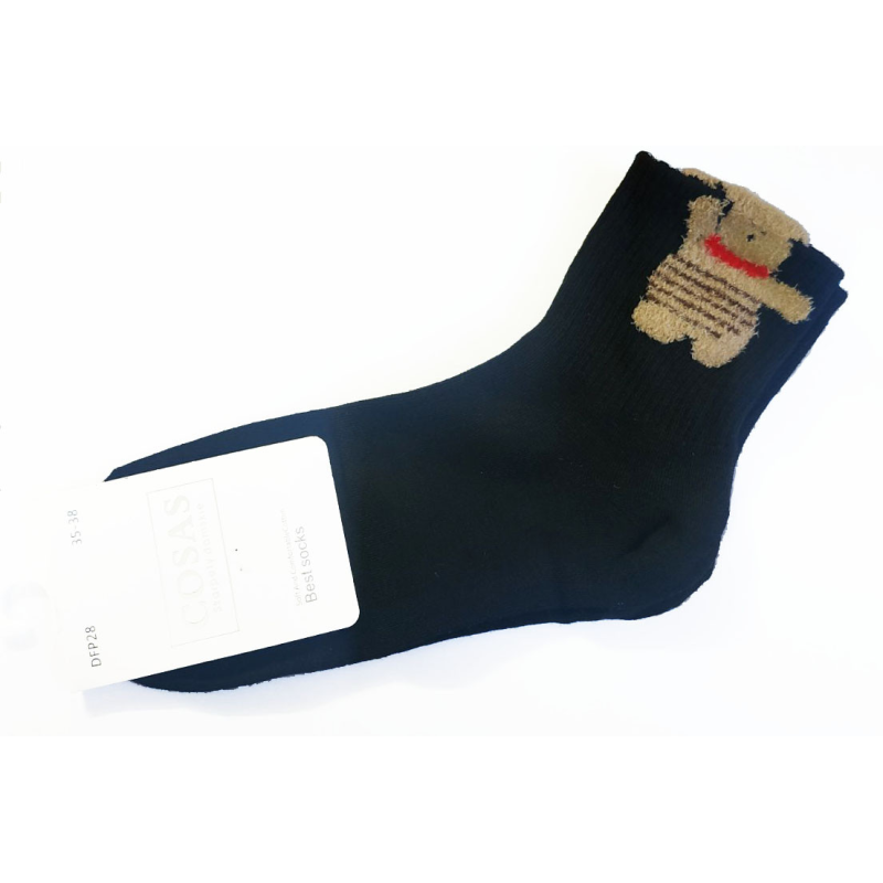 Шкарпетки жіночі демісезонні , 39-42, Чорний