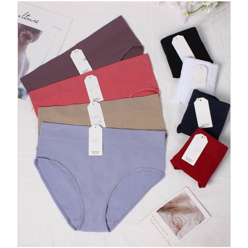 Трусики жіночі рубчик 3XL, Бежевий