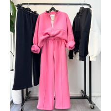 Жіночий костюм-двійка з широкими штанами Барбі, 48/52