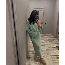 Жіночий в“язаний костюм з юбкою Олива, 42/44