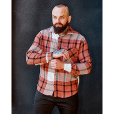 Тепла Сорочка Мадрид жовтогарячий L