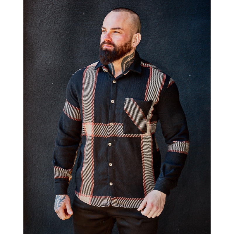 Тепла Сорочка Мадрид чорний L Тепла Сорочка Мадрид чорний L