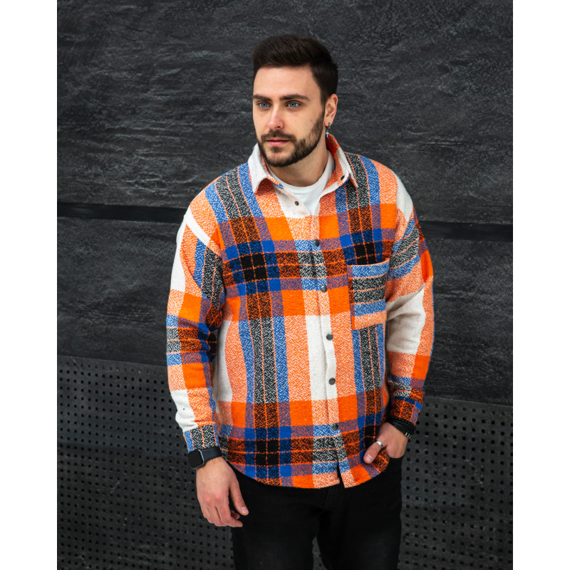 Сорочка байка Топ синьо-жовтогар M Сорочка байка Топ синьо-жовтогар M