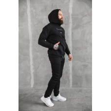 Теплий спортивний костюм чоловічий Європа Чорний L