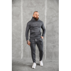 Теплий спортивний костюм чоловічий Європа Графіт L