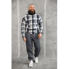 Сорочка з капюшоном сіро-блакитний XL