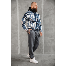 Рубашка полар з капюшоном синий M