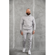 Теплий спортивний костюм чоловічий Європа Сірий S