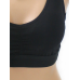 Бюстгальтер топ з широкою гумкою, чорний, 80-90 (чашка В-С-D)