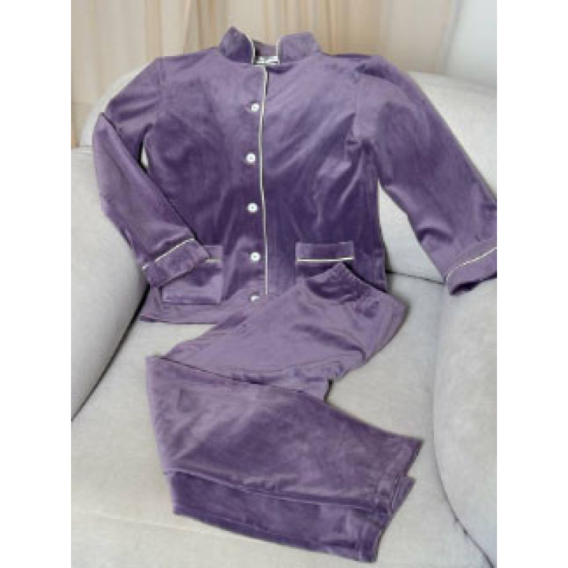 Дитяча велюрова тепла піжама дві кишені, Чорна 110-116