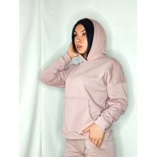 Костюм підлітковий спортивний трехнитка петля,Пудра L