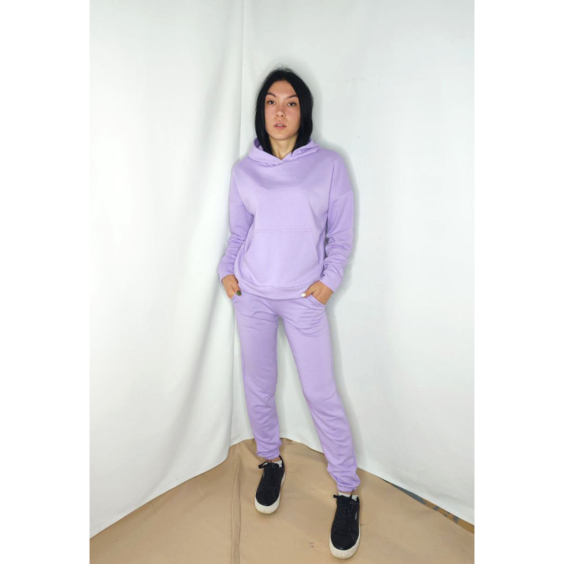 Костюм підлітковий спортивний тринитка петля, 158-164, Бузковий