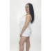 Піжама жіноча шовкова майка з шортами, Білий, 42 Піжама жіноча шовкова майка з шортами, Білий, 42