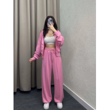 Жіночий костюм-двійка з широкими штанами Барбі, 50/52