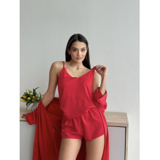 Піжама жіноча шовкова майка з шортами