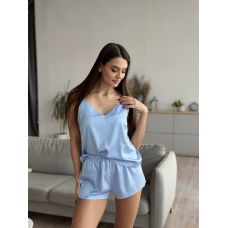 Піжама жіноча шовкова майка з шортами