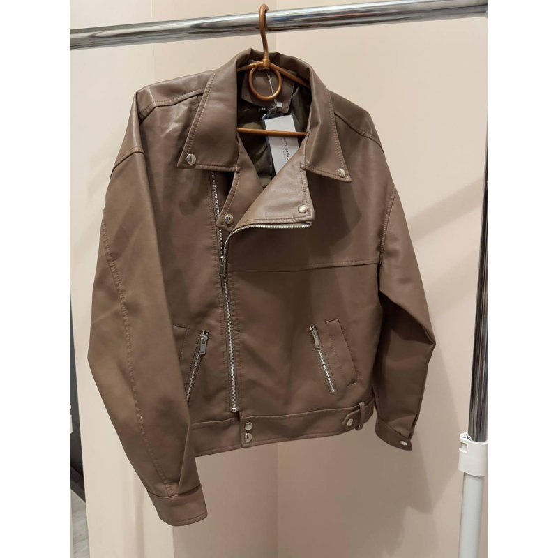 Куртка косуха жіноча весна/осінь, Коричневий M