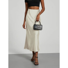 Жіноча спідниця шовкова,  Білий, 42/44