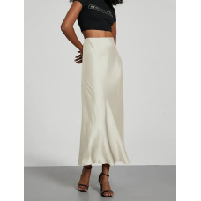 Жіноча спідниця шовкова,  Білий, 46/48