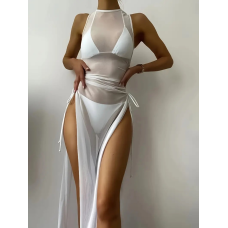 Пляжна сукня туніка довга Білий S/L