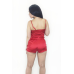 Піжама жіноча шовкова із шортами Червоний, 4XL Піжама жіноча шовкова із шортами Червоний, 4XL
