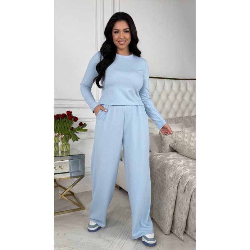 Жіночий костюм штани з лонгслівом